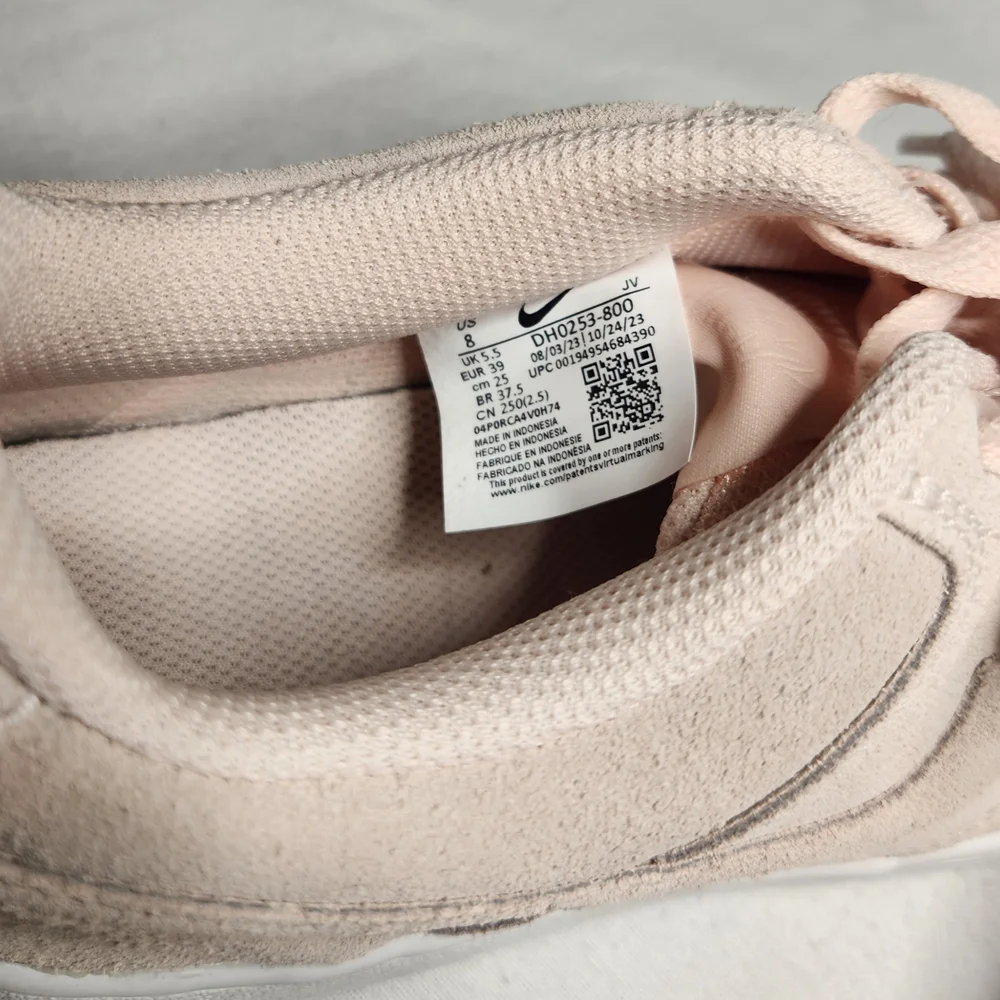 Nike Court Vision Low Orange Pearl Pink And White Size 8 - Picture 5 of 5